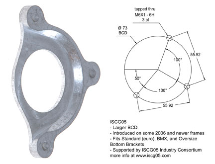 e*thirteen ISCG-05 to BB Adapter Plate e*thirteen ISCG-05 to BB Adapter Plate