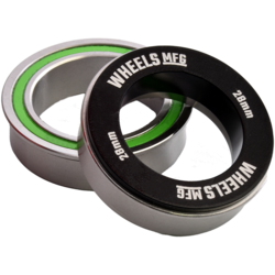 Wheels Manufacturing BB86 to 28/30MM Flanged, Dual Row PressFit 86/92 for Praxis - Compatible Cranks ABEC-3 Bottom Bracket